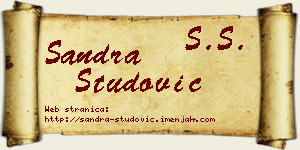 Sandra Studović vizit kartica